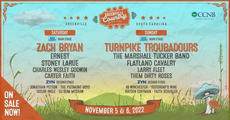Greenville Country Music Fest Lineup