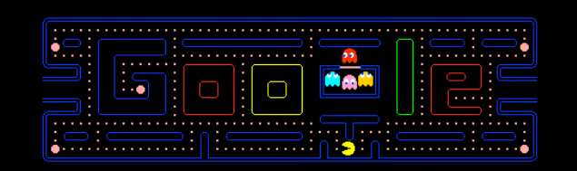 Pacman 30th Anniversary of PAC-MAN and Doodle of Google 2022